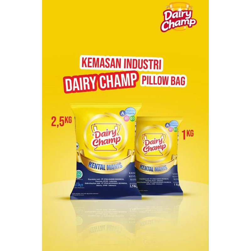 

SKM DAIRY CHAMP 2.5 KG & 1KG PILLOW BAG