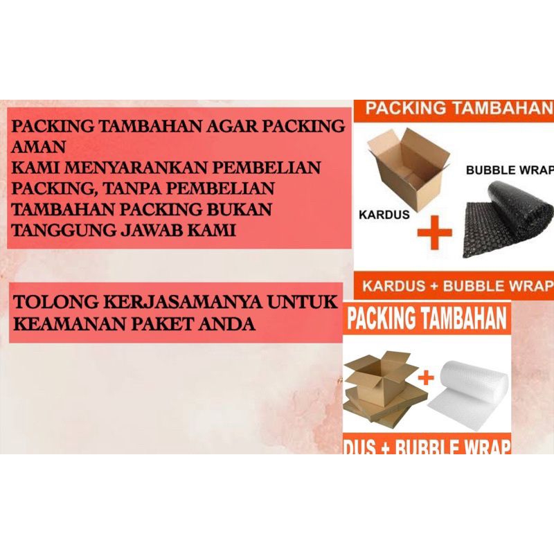 

‼️WAJIB BACA DESKRIPSI‼️EXTRA PACKING TAMBAHAN BUBBLE WRAP