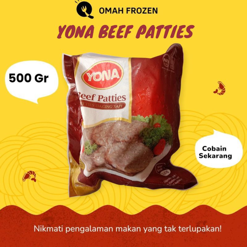 

Beef Patties daging burger 500 gram isi 10 pcs