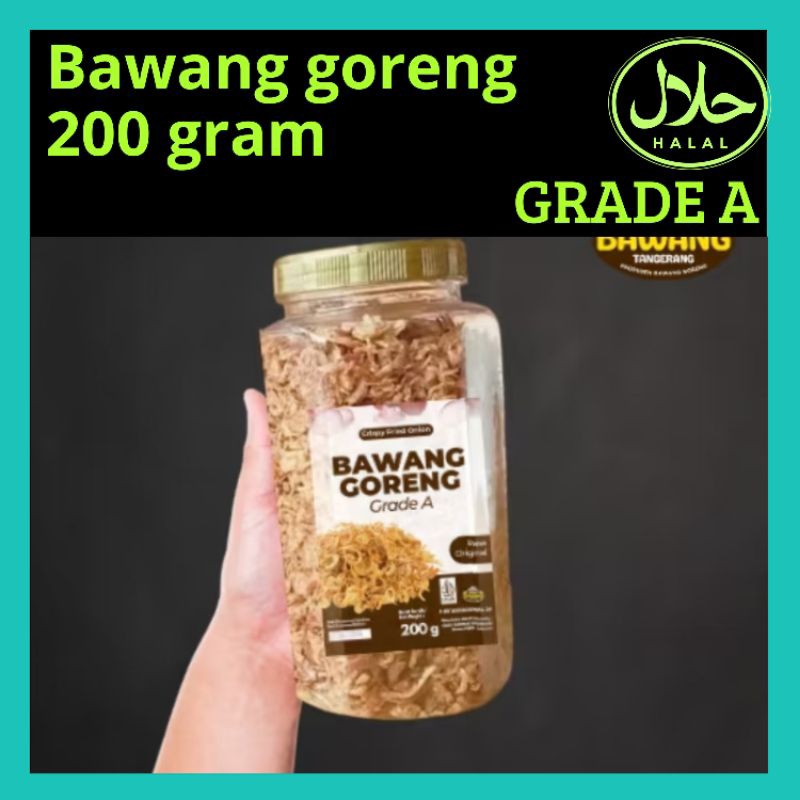 

200 gram Bawang goreng TOPLES Grade A gurih termurah kualitas terbaik
