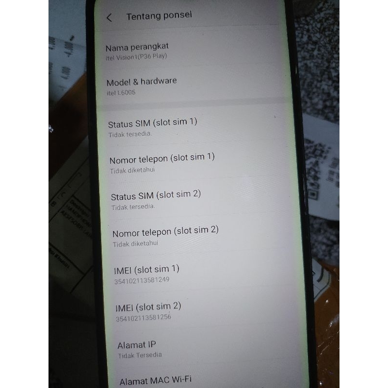 mesin itel vision 1 L6005 2/32