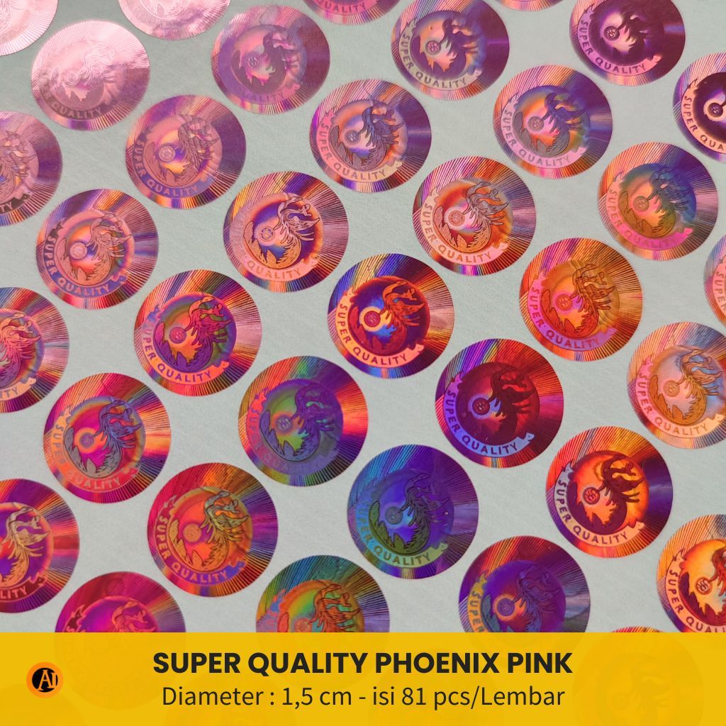 

Stiker Hologram Super Quality Pink Phoenix