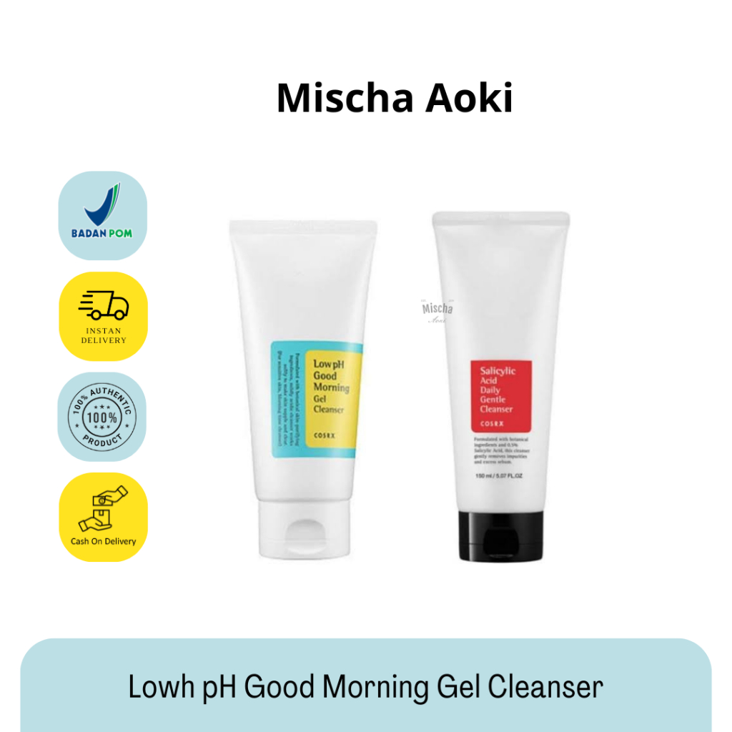 BPOM Cosrx Facial Wash Low PH Good Morning Gel Cleanser | Salicylid Acis Daily Gentle Cleanser 50 15