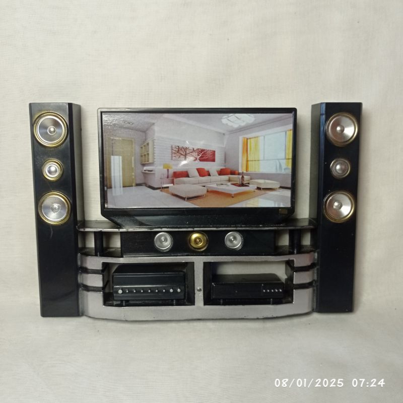 Televisi TV jumbo untuk rumah boneka Barbie
