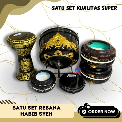 Rebana Hadroh 1 set Kualitas super