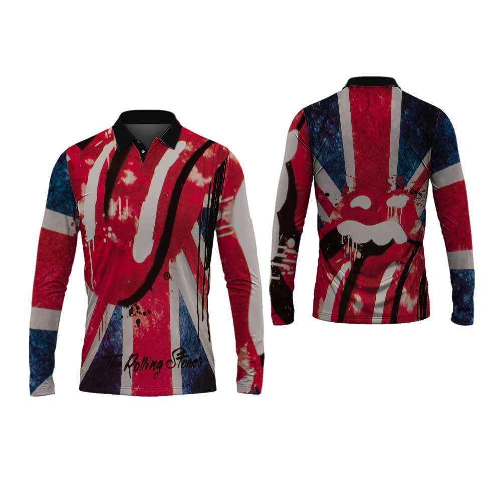 Rolling Stones Kaos Pria Wanita Rolling Stones Tangan Panjang Kaos JERSEY