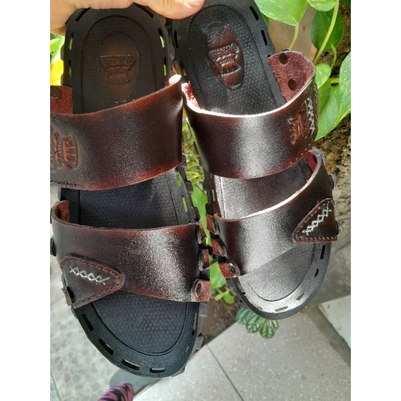 OBARA/Sandal Pria Kulit Sapi Asli (021)