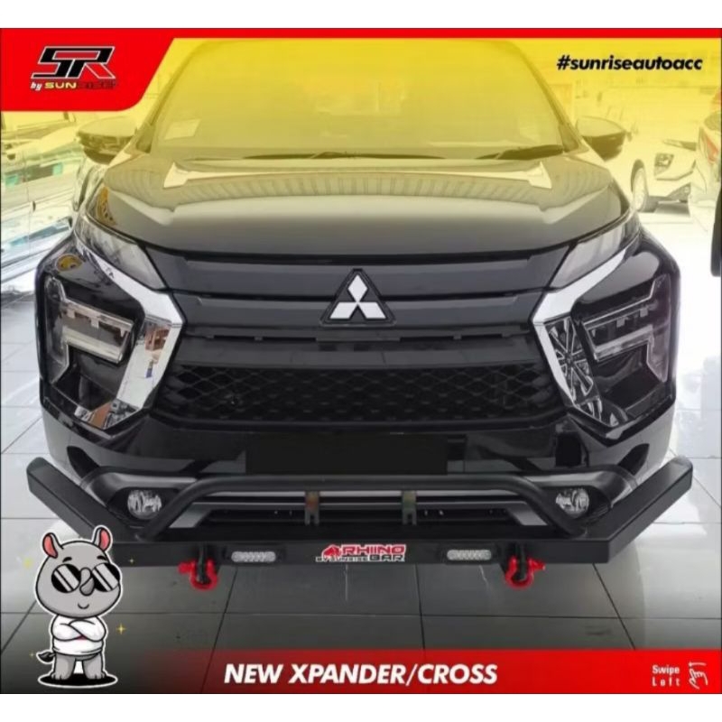 Bumper Depan Rhiino Bar Universal Bumper Besi Towing Bar Depan Sunrise Towing Kotak Depan Bemper Mob