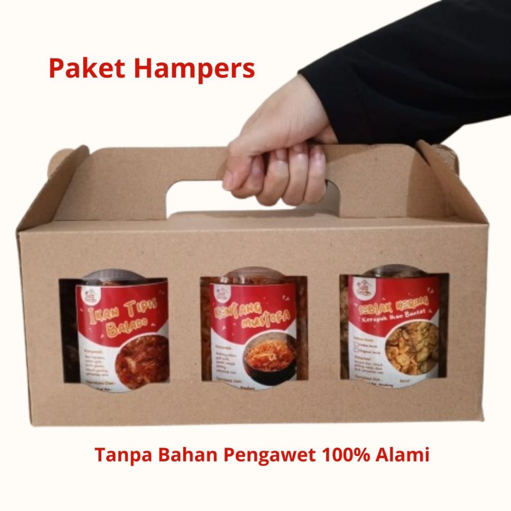 

Paket hampers Lebaran Idul Fitri 3 Jar Dapur Kari Am Home Made