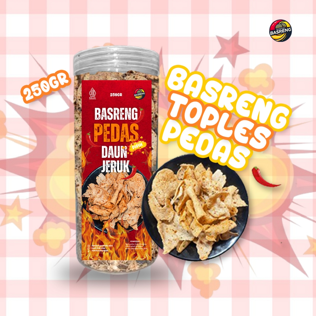 

SENTRAL BASRENG TOPLES Pedas Daun Jeruk 250gr