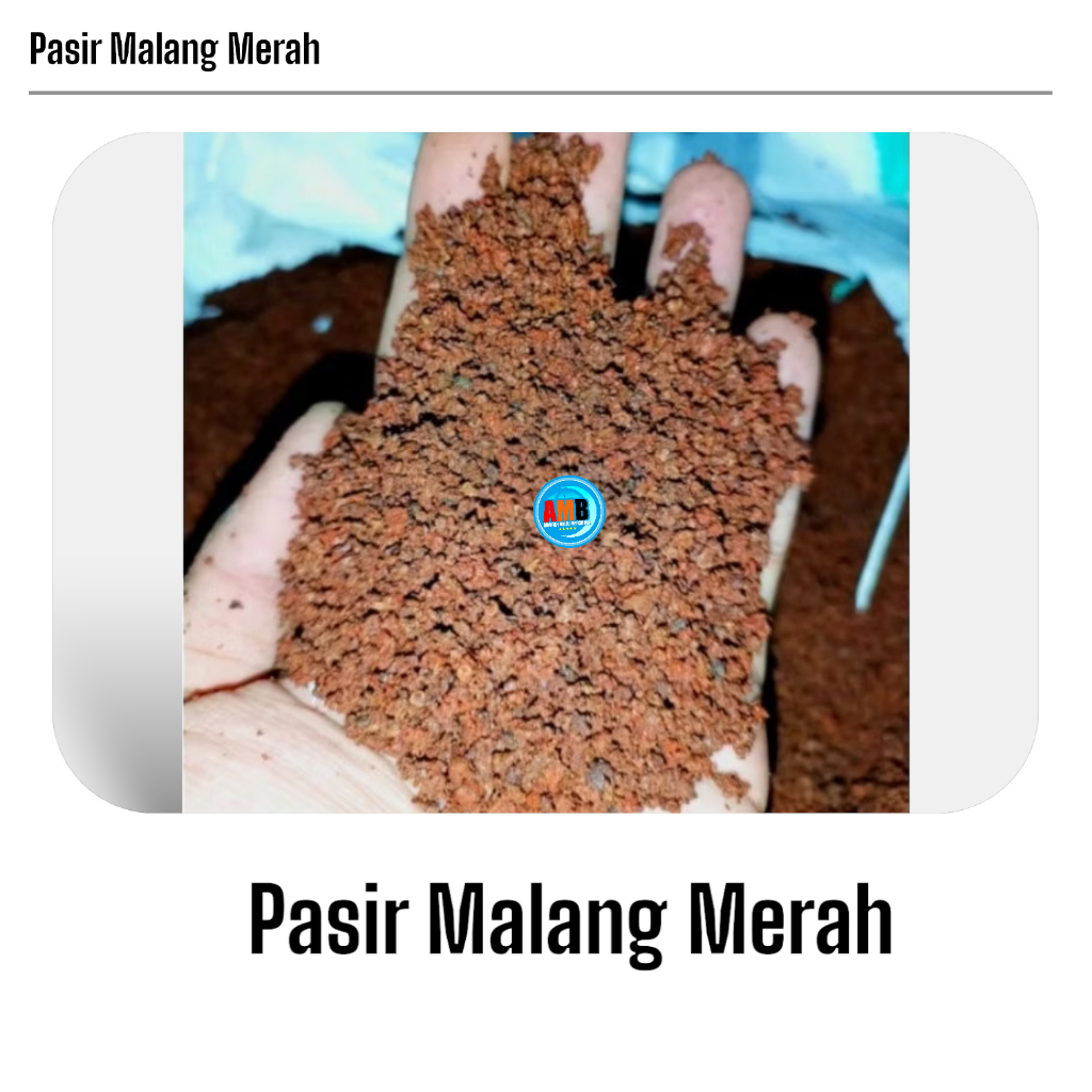 Pasir Malang Merah 1kg / pasmal merah 1kg /pasir aquarium  1kg