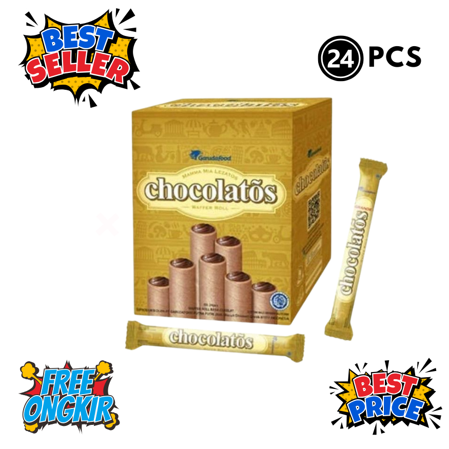 

CHOCOLATOS Original Wafer Rolls (isi 24 pcs)