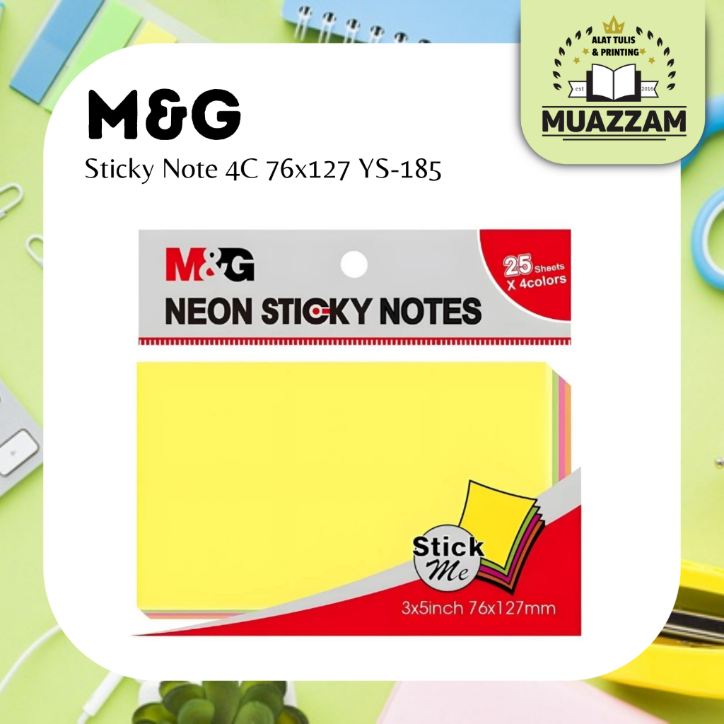 

M&G Sticky Note 4 Warna 76x127 YS-185
