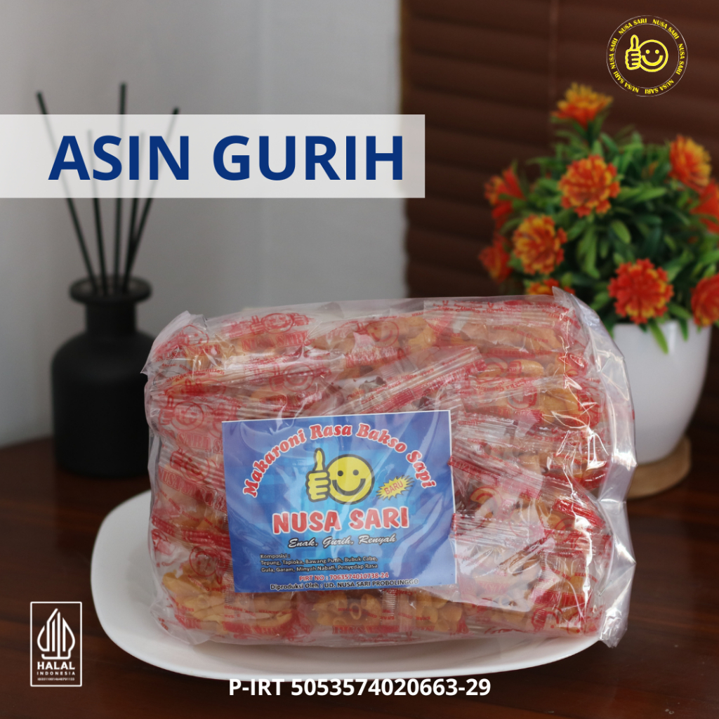 

MAKARONI KEMASAN MINI RASA ASIN GURIH ISI 15 PCS