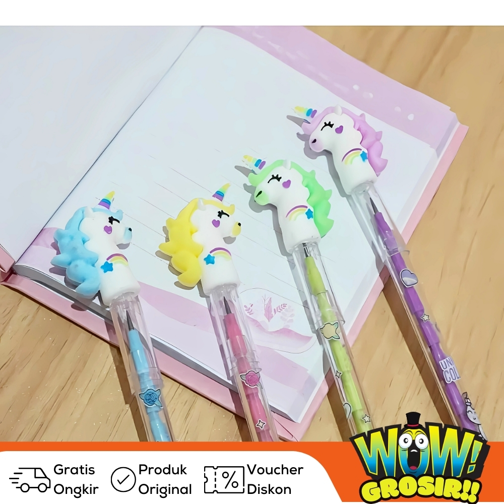 

RB GROSIR!!! (48pcs) pensil lantu susun/pensil susun karakter/pensil cabut/LANTU 1 BOX BESAR