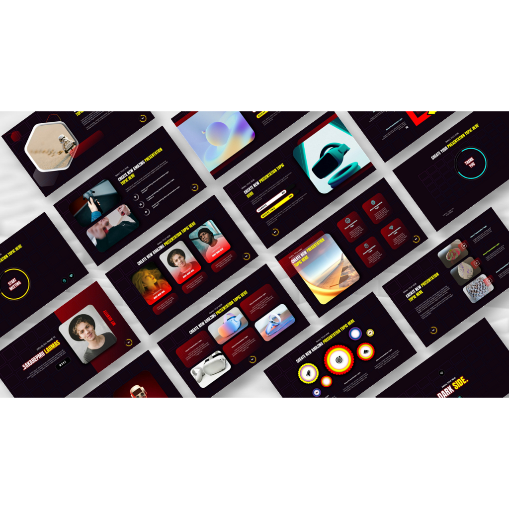 Dark Side - Full animasi powerpoint template