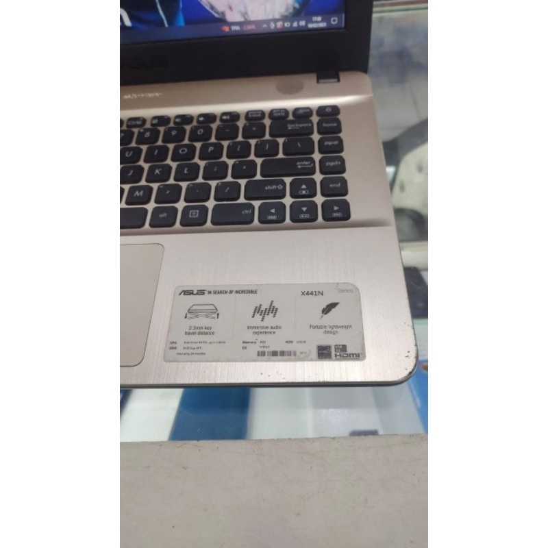 Laptop Asus X441N Processor intel celeron N3350
