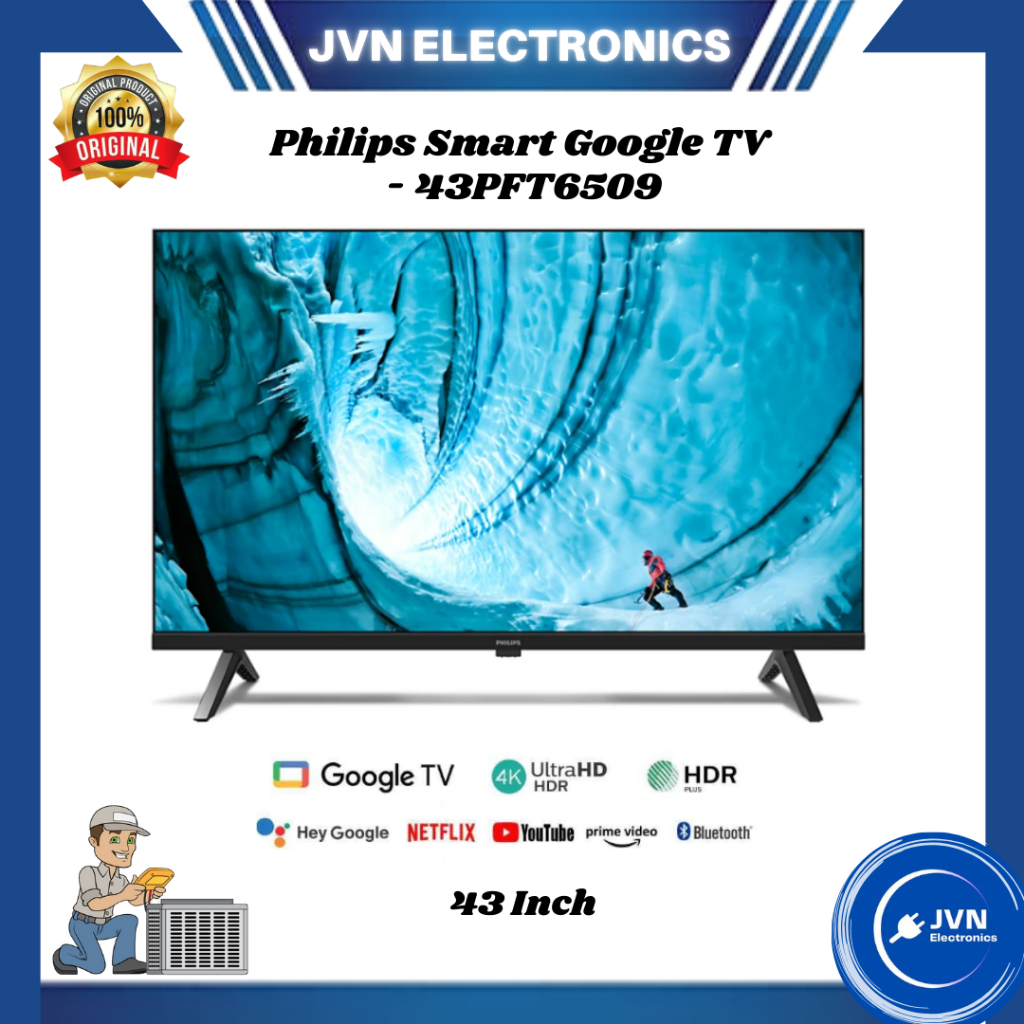 Philips 43 Inch Smart Google TV - 43PFT6509/68