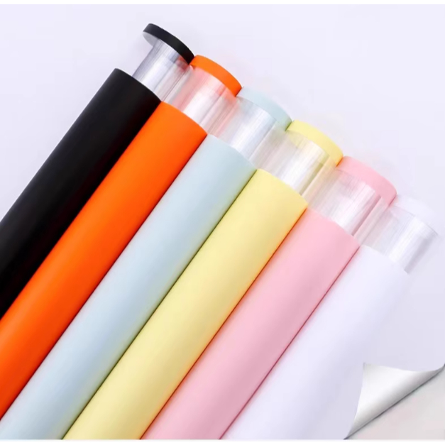 

20 LEMBAR Kertas Buket Bunga Cellophane Flower Wrapping Paper Double Frame List Colour