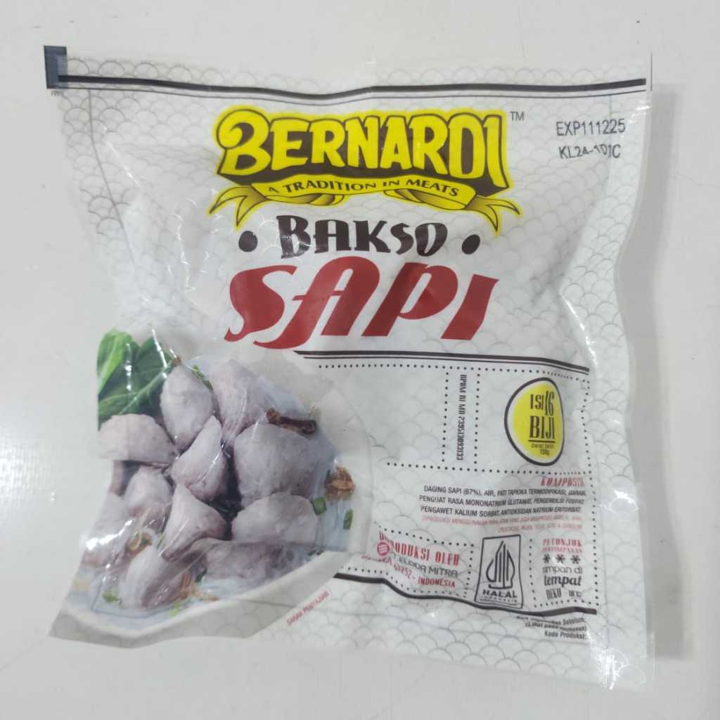 

Bernardi Bakso Sapi 16pcs 150gr | Festive Frozen Food