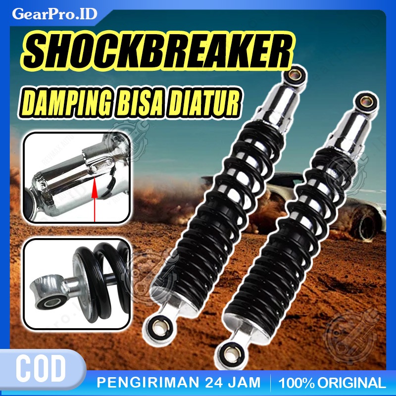 [COD] 2pcs Shockbreaker Shock Belakang Buat Motor Bebek Top Up 2PCS Barang Baru Sepasang Shockbreake