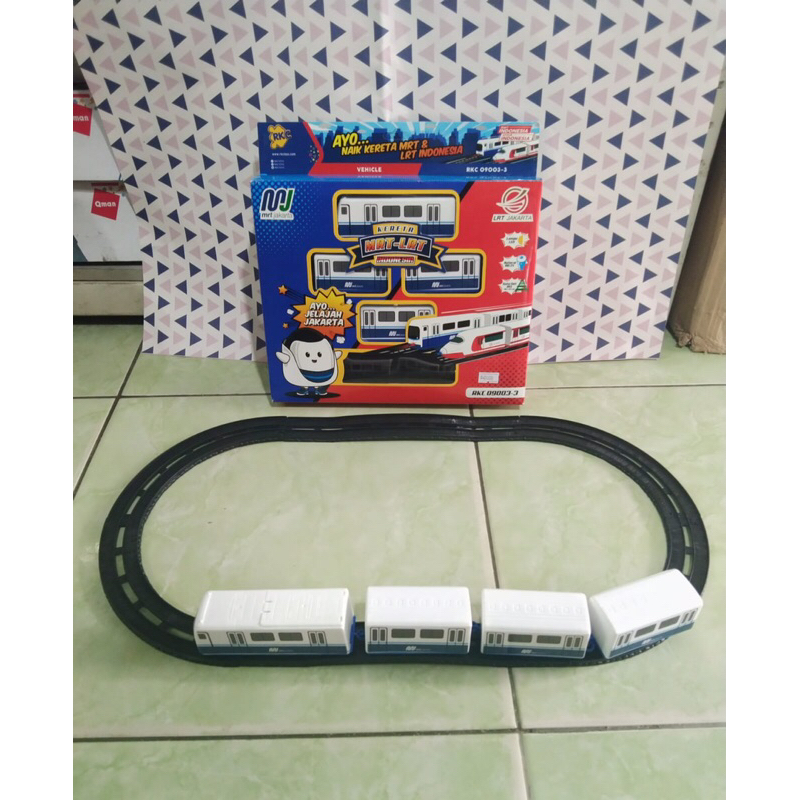 NiceSoo Mainan Kereta LRT Batere