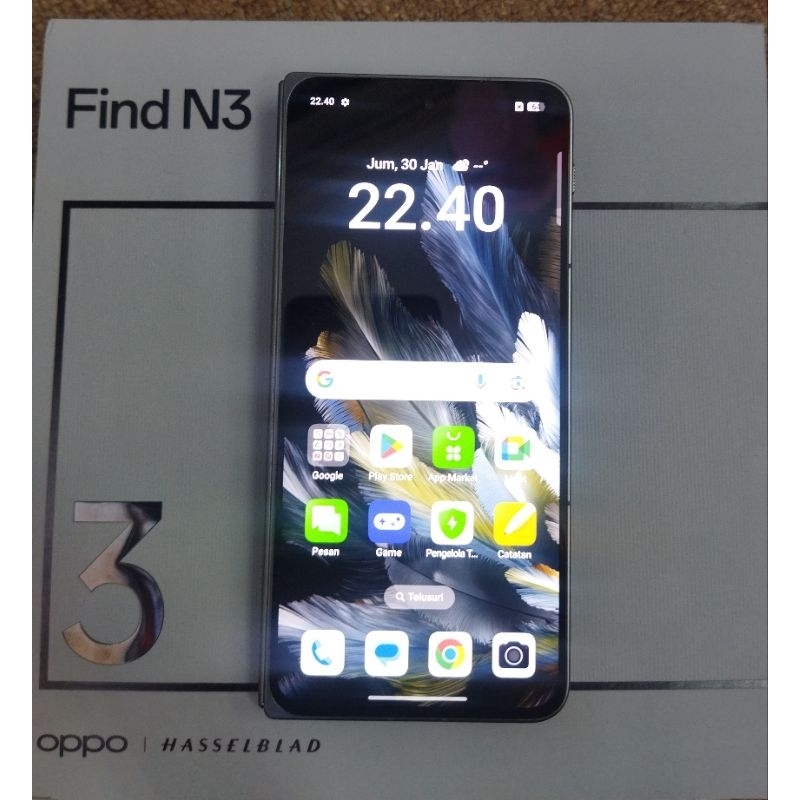 Hp Second OPPO Find N3 Fold 16GB/512GB Fullset Garansi