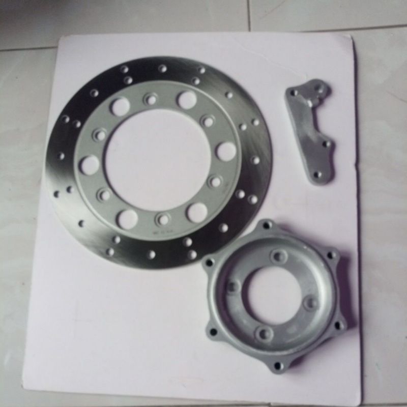 adaptor cakram Supra x 125 kharisma Supra fit wave 125 cs 1 pakai cakram depan Megapro Tiger old