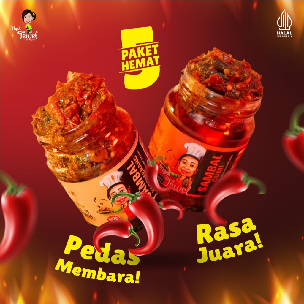 

NYAH TEWEL - PAHE 5 Sambal Cumi, Sambal Kecombrang Khas Nusantara Indonesia
