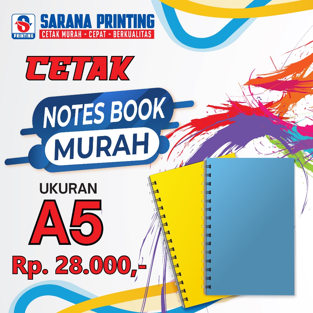 

CETAK / PRINT NOTES BOOK CUSTOME BUKU CATATAN ukuran A5