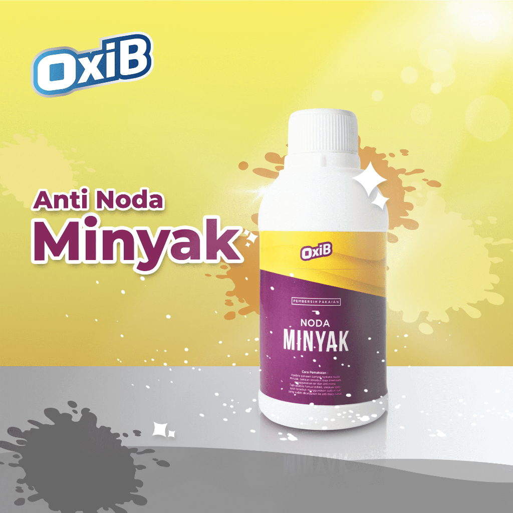 INSTANT OxiB Anti Noda Minyak Pembersih Noda Minyak Penghilang Noda Minyak Pencuci Noda Minyak Ampuh