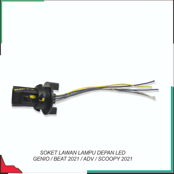 Soket Lawan Lampu Depan Led Genio / Beat 2021 / Adv / Scoopy 2021