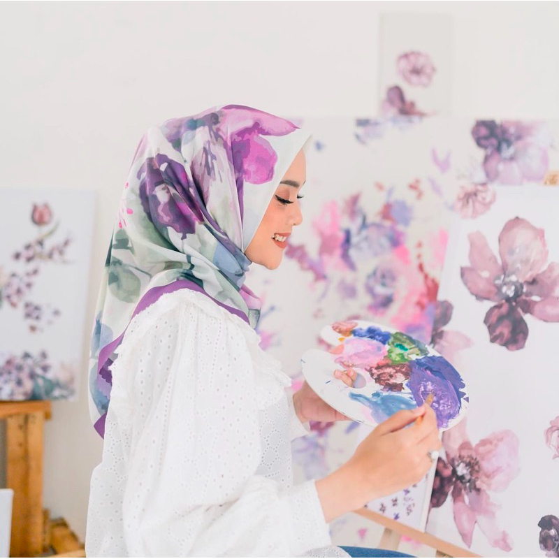 hijab vanilla preloved