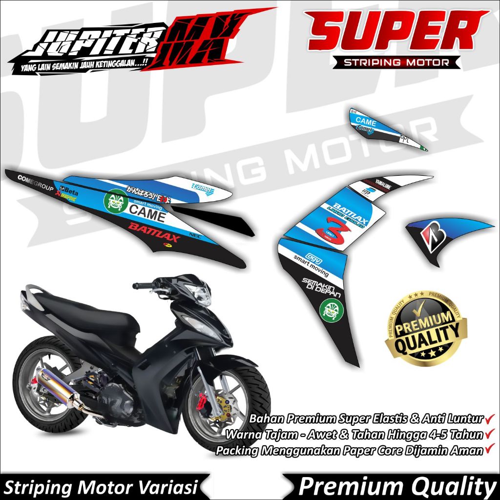 Stiker MX OLD Anti Luntur keren Striping Jupiter MX Old Striping Yamaha Jupiter MX OLD Came