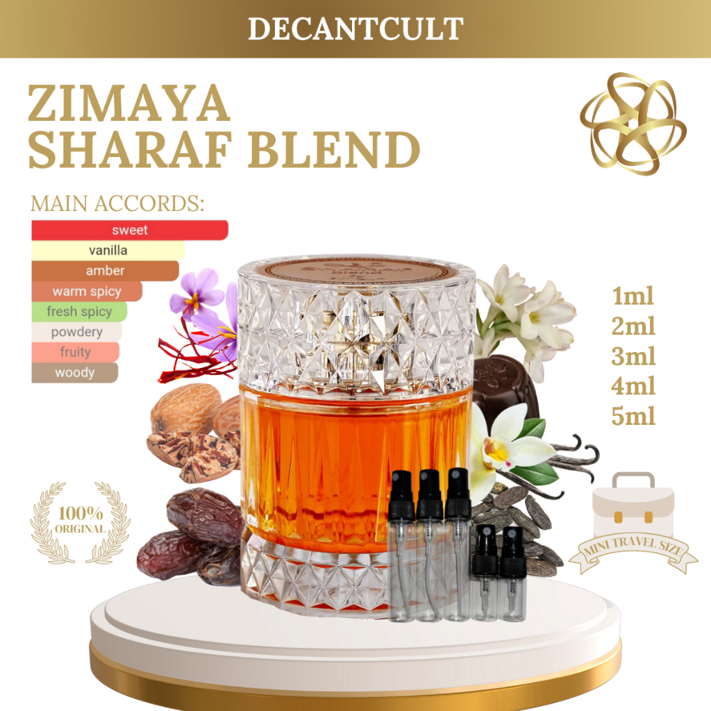 DECANT Parfum Zimaya Sharaf Blend XDP