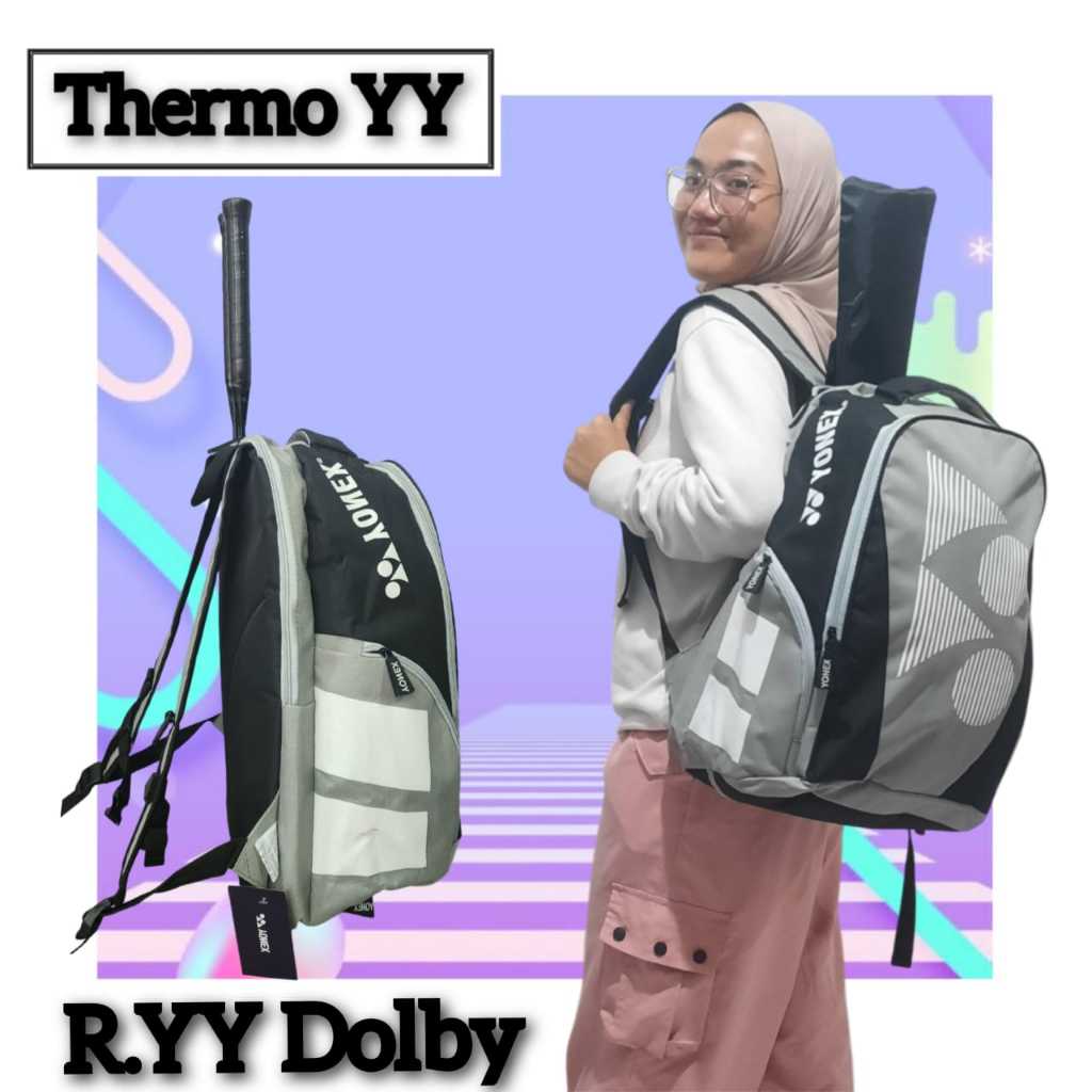TAS RAKET RANSEL THERMO DOLLBY YY BADMINTON OLAH RAGA