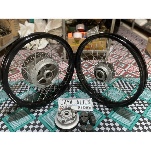 Paket Velg TDR Set Double Disk Ukuran 160/185 Motor CBR150 New/ New Cb150 Facelift/Megapro Monoshock