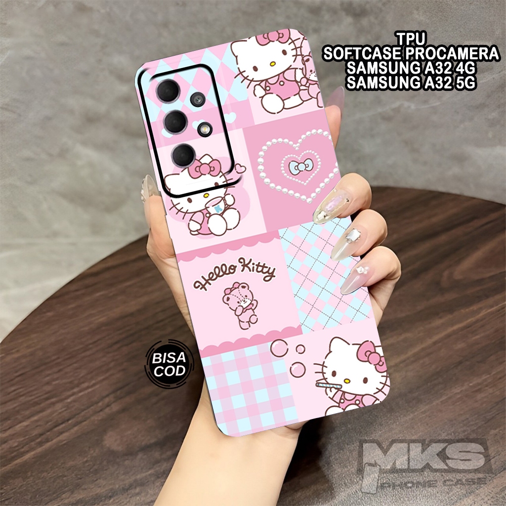 Case SAMSUNG A32 4G/5G - Motif HELLO KITTY - Kesing Handphone - Softcase SAMSUNG A32 4G/5G - Kesing 