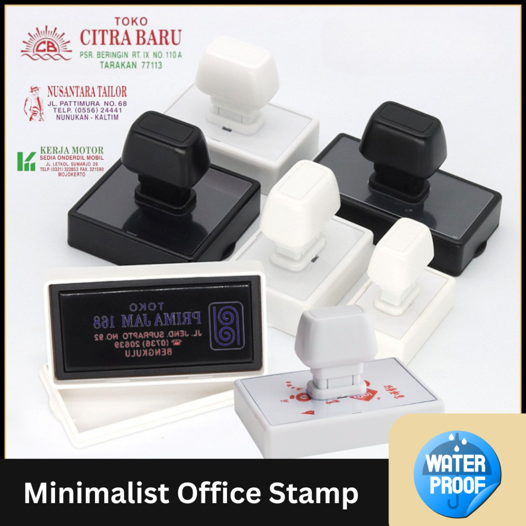 

WATERPROOF OFFICE STAMP/STEMPEL NAMA MURAH/STEMPEL COSTUM