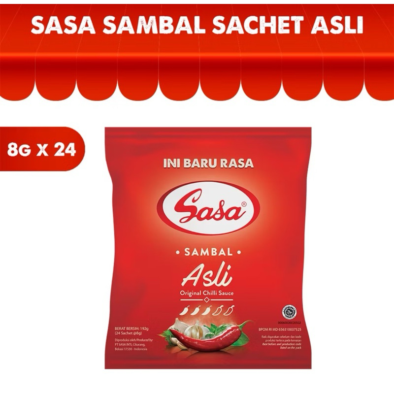 

SASA Sambal Asli Sachet 8 gr