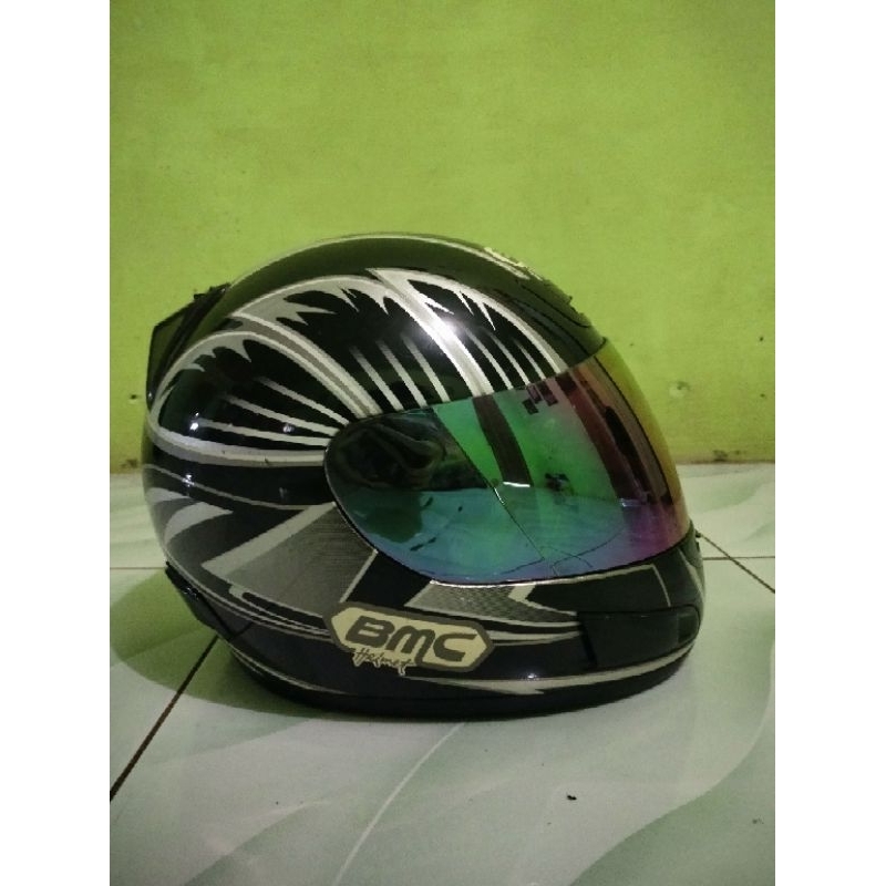 PRELOVED HELM FULL FACE - BMC HITAM Helm full face bmc