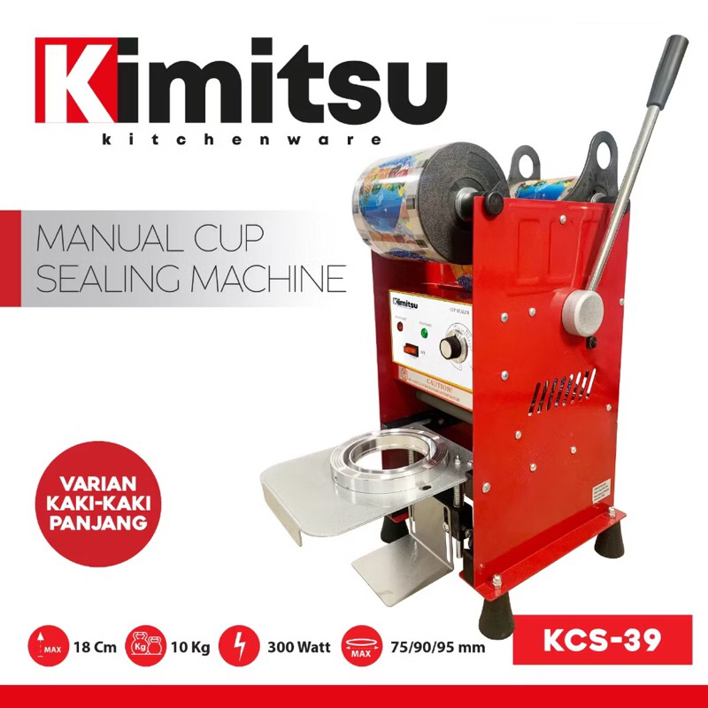 Second / Bekas TERMURAH KIMITSU TERBAIK C 39 Mesin Cup Sealer Mesin Press Gelas plastik ukuran 22 oz