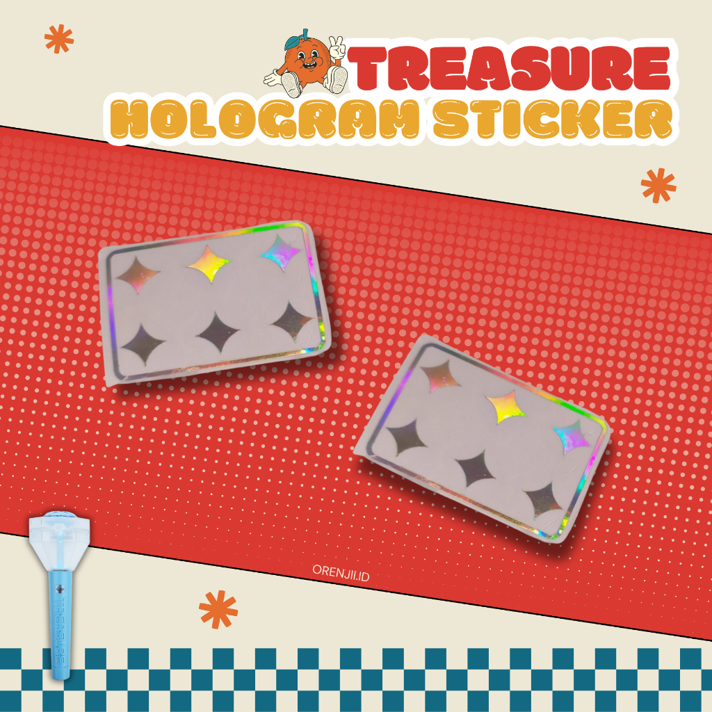 

STIKER DIAMOND ALBUM TREASURE HOLOGRAM /DECOR TEULIGHT LIGHTSTICK