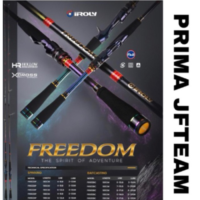 Joran Casting Iroly Freedom Sp BC 190cm dan 198cm