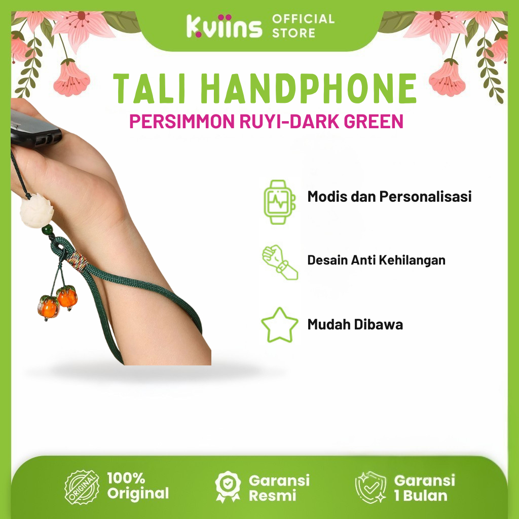 Kviins Tali Gantungan Hp Tali Strap Gantungan Hp Kokot Udang / Gantungan Flashdisk / Gantungan Kunci