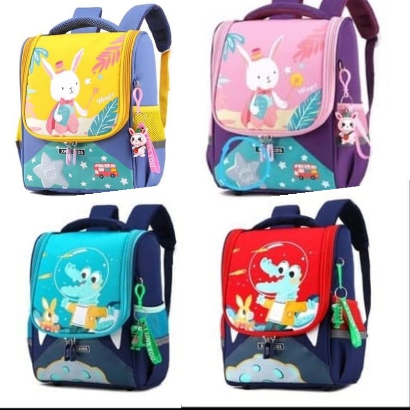 Tas Anak Ransel KELINCI Sekolah Anak TK Tas Karakter Anak Backpack Motif buaya