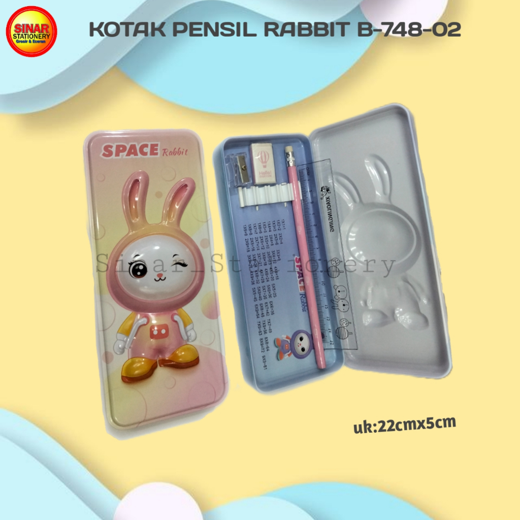 

KOTAK PENSIL RABBIT B-748-02