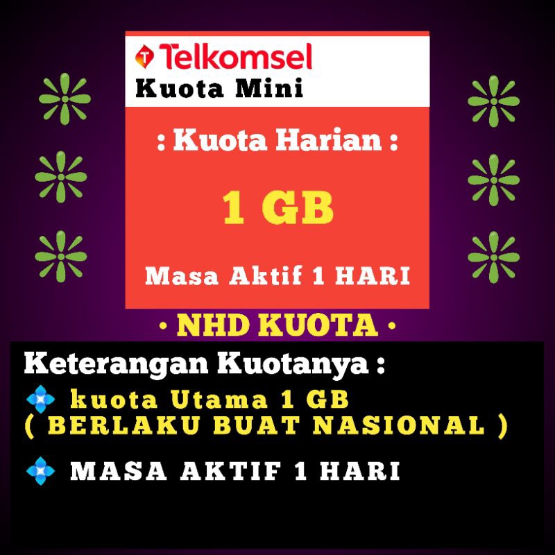 PAKET DATA TELKOMSEL HARIAN NASIONAL