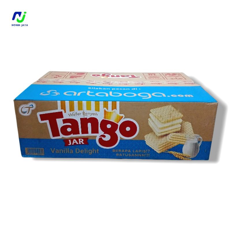 

( PAKET HEMAT ) Tango Wafer Cokelat/Vanila Kaleng Timba 1 Dus Isi 6 Kaleng@240g