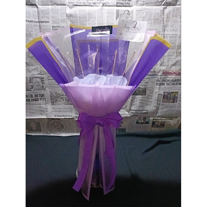 buket kosong (snack+uang)